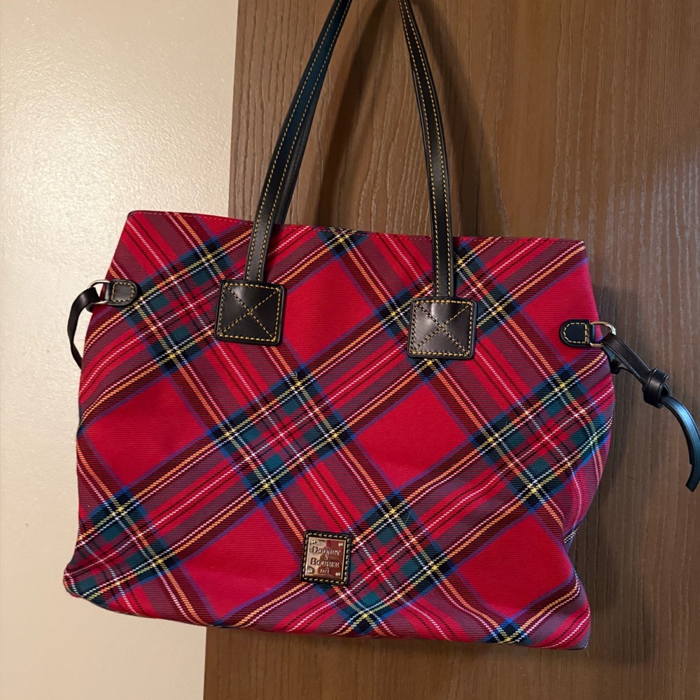 Dooney & Bourke Vibrant Red Plaid Tote